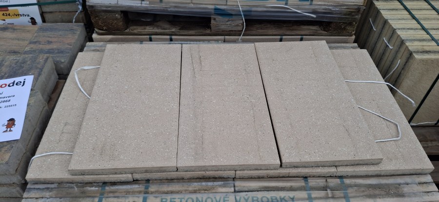 Výprodej- dlažba zahradnÍ 60x30x3cm primavera 2.jakost ,paleta 2868 - Výprodejové zboží Betonové dlažby