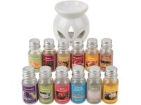 Aromalampa keramická + 12 vonných olejů 10ml