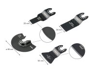 Sada nástrojů pro oscilační brusku FESTA BiM (4ks) 24322