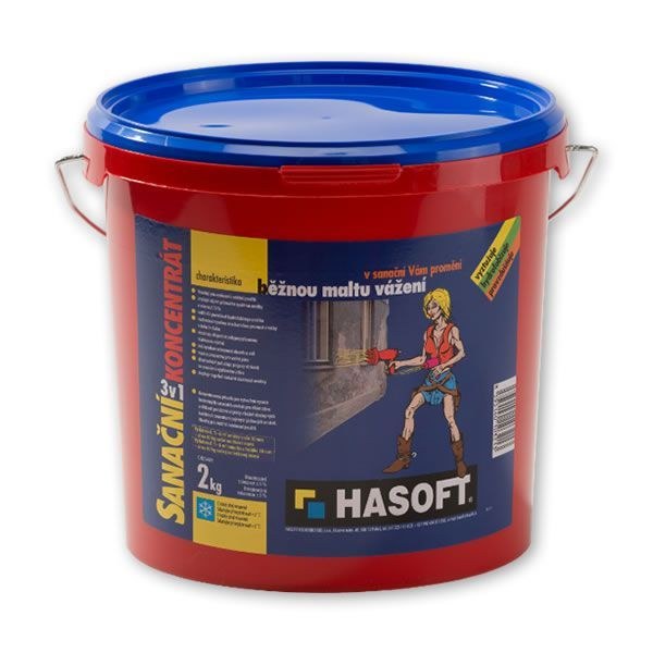 HASOFT- koncentrát sanační 3v1 2kg - Suché směsi Sanační systémy