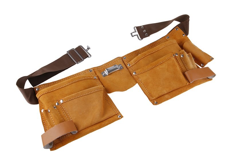 Pás na nářadí kůže/nylon 2 kapsy 37301 - Výprodejové zboží Ochranné pomůcky