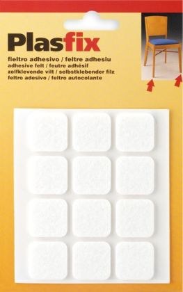 Kluzák filcový hranatý bílý 22x22mm (12ks) GC40752 Kluzák filcový hranatý bílý 22x22mm (12ks) GC40752 - Doplňky pro domácnost Ostatní