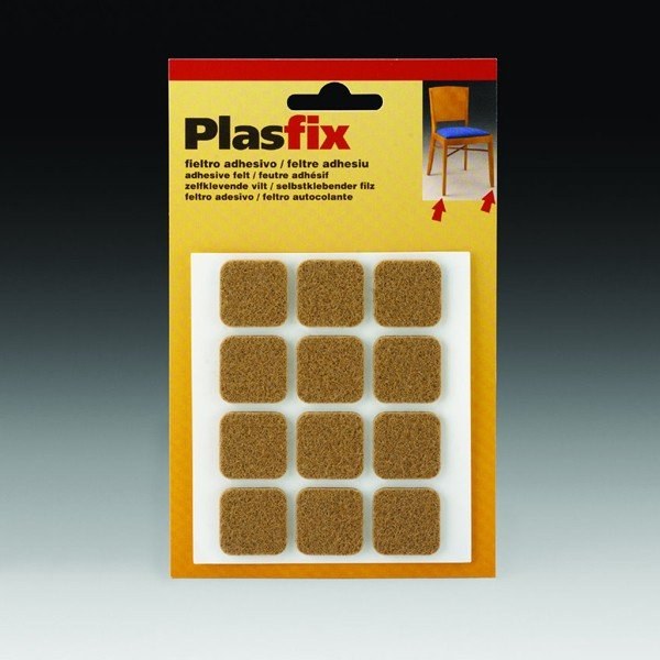 Kluzák filcový hranatý hnědý 22x22mm (12ks) GC40754 Kluzák filcový hranatý hnědý 22x22mm (12ks) GC40754 - Doplňky pro domácnost Ostatní