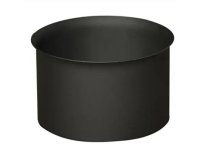 Zděř kouřová 125mm t.1,5mm černá