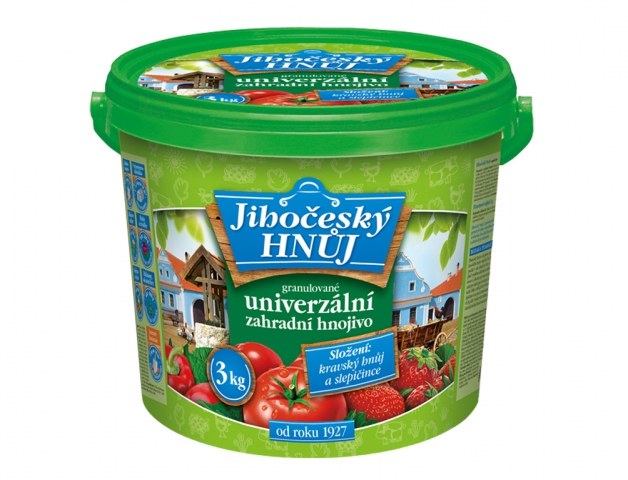 Hnojivo JIHOČESKÝ HNŮJ kravský hnůj + slepičince 3kg 8161 Hnojivo JIHOČESKÝ HNŮJ kravský hnůj + slepičince 3kg 8161