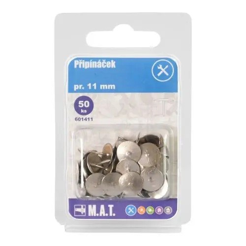Připínáček pr.11mm (50ks) 601411 Připínáček pr.11mm (50ks) 601411 - Doplňky pro domácnost Napínáčky, háčky