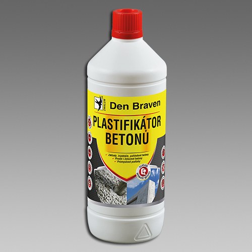 Plastifikátor betonů 1l hnědý DEN BRAVEN - Barvy, laky a chemie Plastifikátory, přísady, injektáže Plastifikátory