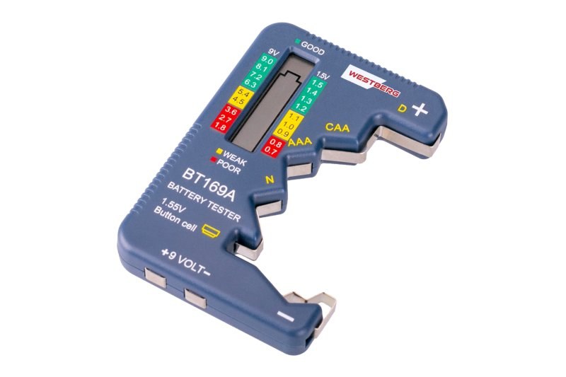 Tester baterií WESTBERG C/AA/AAA/D/N/9V 18438 - Elektroinstalace Ostatní