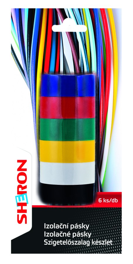 SHERON páska izolační barevná (6ks) SHERON páska izolační barevná (6ks)