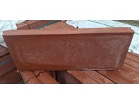 Výprodej - obrubník zahradní 50x20x5cm červený (108) 2.jak. pal.2868