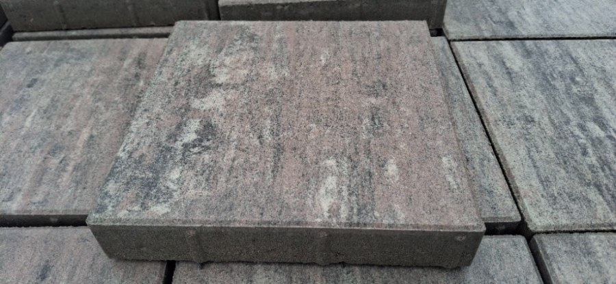 Výprodej - dlažba zahradní 30x30x5 cm bíločervenošedá, 2.jak. pal.18681 (144ks/pal.) - Výprodejové zboží Betonové dlažby