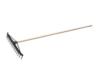 Hrábě plastové 16 zubů 58cm s násadou 160cm 61141