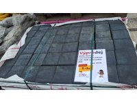 Výprodej - dlažba zámková 14,2x14,2x4,5cm antracit 2.jak. (624) zal.na paletu 2868