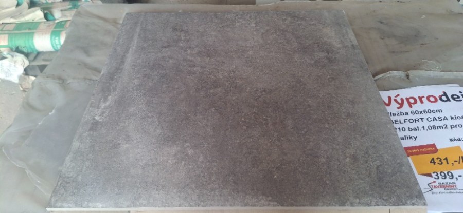 Výprodej - dlažba 60x60cm BELFORT CASA kiesel R10 bal.1,08m2 prodej na balíky Výprodej - dlažba 60x60cm BELFORT CASA kiesel R10 bal.1,08m2 prodej na balíky - Výprodejové zboží Obklady a dlažba