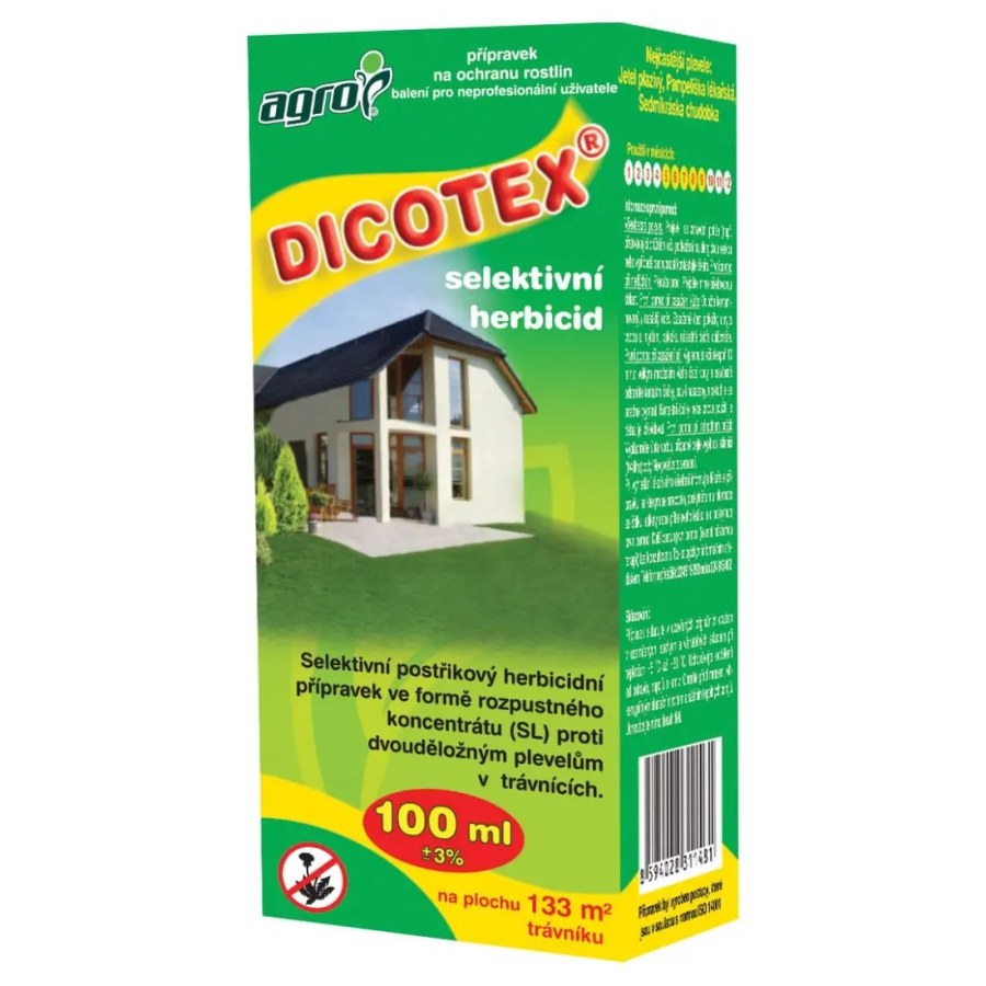 Postřik trávníkový AGRO DICOTEX 100ml - Zahrada Pěstování rostlin Ochrana rostlin