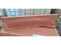 Výprodej - obrubník zahradní 100x25x5cm červený 2.jak. (48) pal.2868