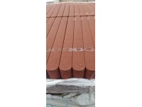 Výprodej - obrubník zahradní s kulatým zámkem 50x20x5cm červený 2.jak. (108) pal.2868