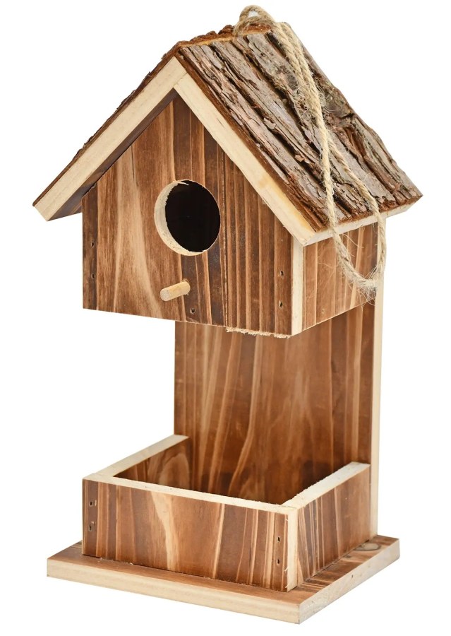 Budka ptačí 13,5x10x23cm dřevěná 792863 - Zahrada Doplňky pro zvířata