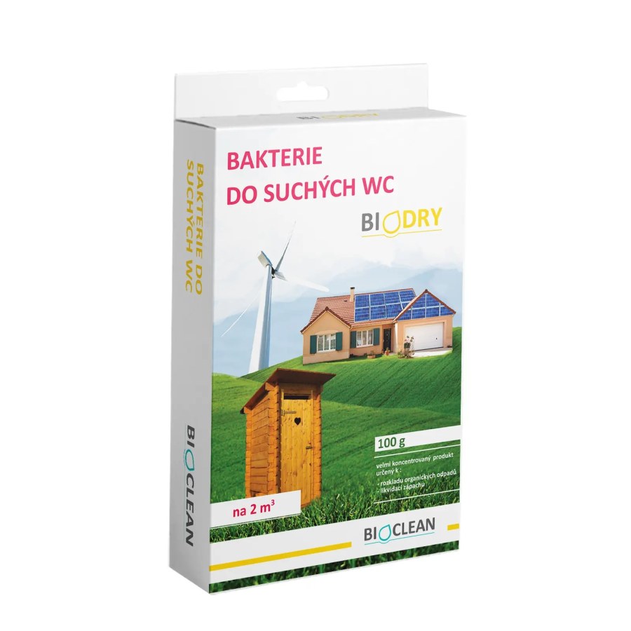 Bakterie do suchých toalet, latrín 100g Biodry 890005 - Doplňky pro domácnost Drogérie Koupelna, WC