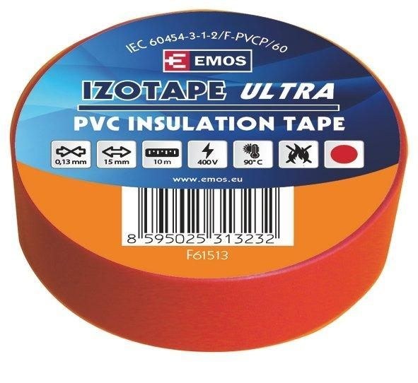 Páska izolační 15x10 rudá ISOLSINT - Elektroinstalace Izolační pásky