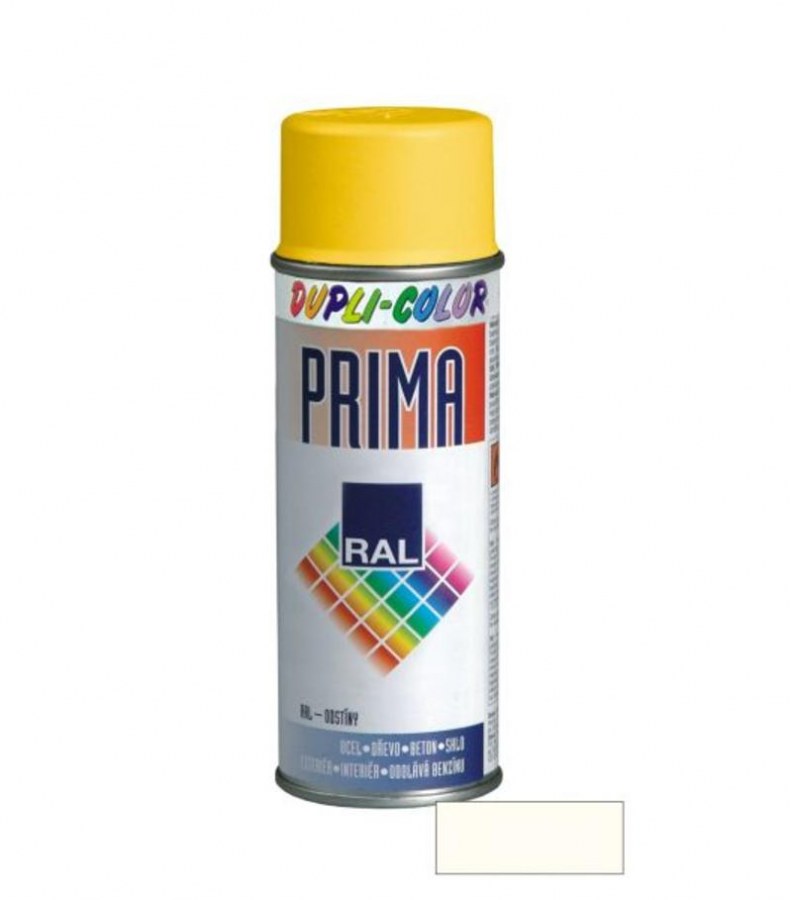 Barva prima sprej RAL 9010 500ml bílá mat - Barvy, laky a chemie Na dřevo a kov