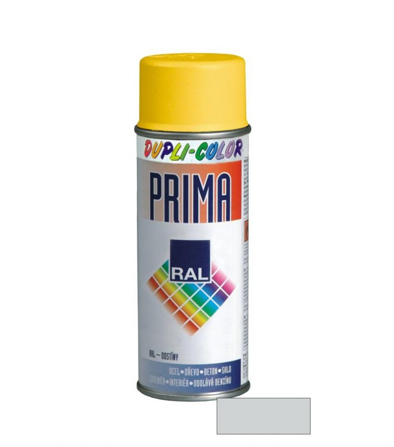 Barva prima sprej RAL 9006 500ml stříbrná - Barvy, laky a chemie Na dřevo a kov