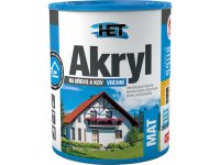 Akryl MAT 0,7kg bílý 0100 HET