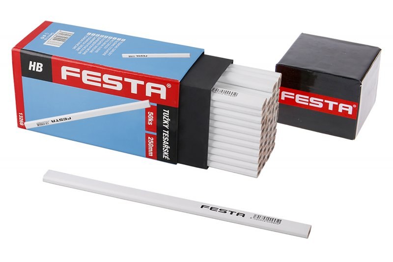Tužka tesařská 250mm bílá FESTA
