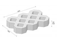 Betonové výrobky Polovegetační tvarovky