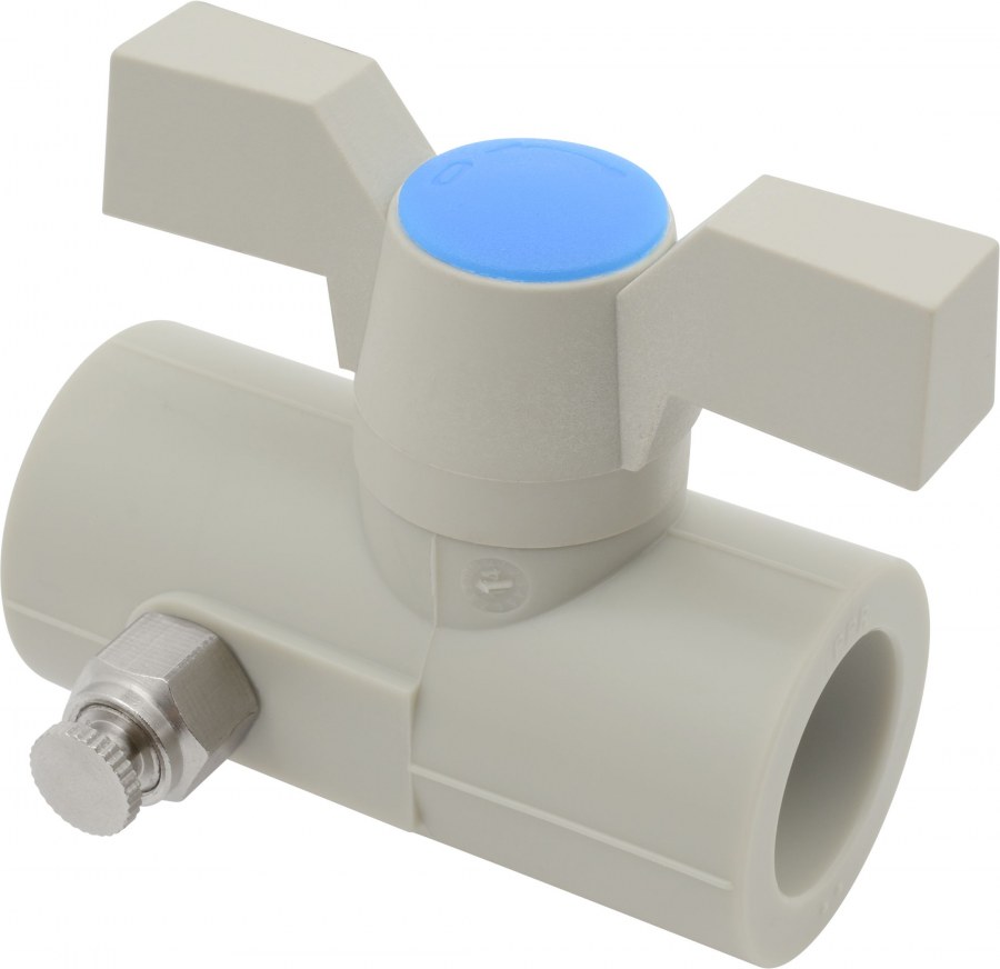 PPR kulák 20 plast s výpustným ventilem - Sanita Rozvody vody Plastové Kuláky