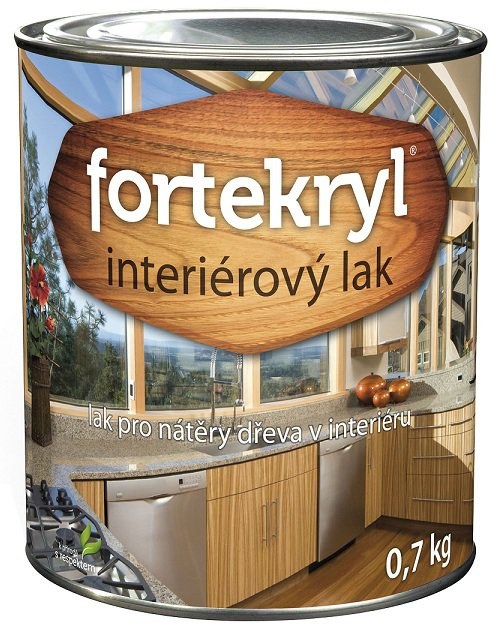 Lak interiérový ETERNAL FORTEKRYL mat 0,7kg - Barvy, laky a chemie Barvy, laky, spreje Nátěry na kov, dřevo Vodouředitelné