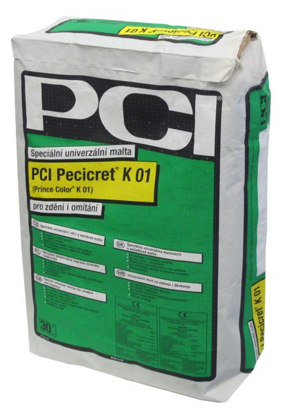 Malta univerzální PECICRET K 01 (K 01) 30kg PCI - Suché směsi Zdící malty