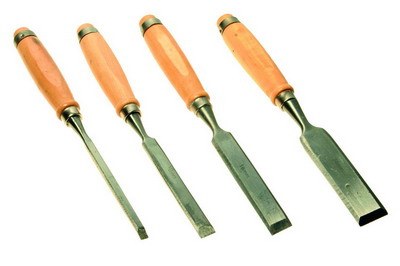 Dláto řezbářské 8,12,19,25mm dřevěná rukojeť - Nářadí Dílna Pilníky, dláta, důlčíky