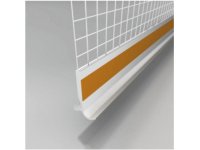 Lišta PVC s tkaninou 2m s okapničkou LTO k soklovému profilu