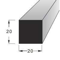 Lišta dřevěná H 2020 BK / 90cm - Řezivo Lišty,prahy,rohy Lišty H 90cm