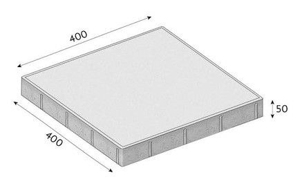 Dlažba FORMELA II povrch Standard 40x40x5cm přírodní CS - BETON - Betonové výrobky Velkoformátové dlažby