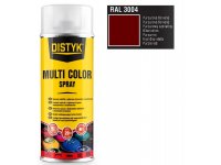 Barva multi color spray DISTYK 400ml RAL3004 purpurová červená DEN BRAVEN