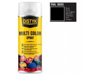 Barva multi color spray DISTYK 400ml RAL9005 černá DEN BRAVEN
