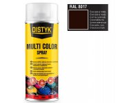 Barva multi color spray DISTYK 400ml RAL8017 čokoládová hnědá