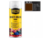 Barva multi color spray DISTYK 400ml RAL8011 oříšková hnědá