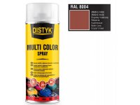 Barva multi color spray DISTYK 400ml RAL8004 měděná hnědá DEN BRAVEN