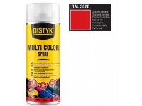Barva multi color spray DISTYK 400ml RAL3020 dopravní červená