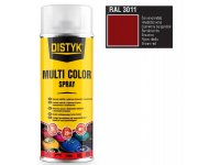 Barva multi color spray DISTYK 400ml RAL3011 červenohnědá DEN BRAVEN