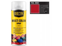 Barva multi color spray DISTYK 400ml RAL3002 karmínová červeň