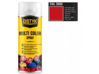 Barva multi color spray DISTYK 400ml RAL3000 ohnivě červená