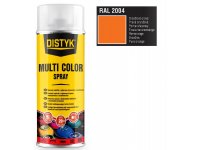 Barva multi color spray DISTYK 400ml RAL2004 oranžová pravá