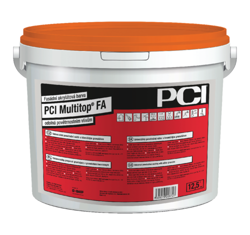 PCI- barva fasádní Multitop FA 3l PCI - Barvy, laky a chemie Barvy, laky, spreje Malířské barvy Fasádní