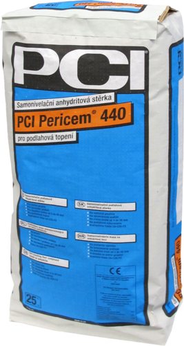 Stěrka samonivelační PERICEM 440 (anhydrit) 25kg (42) PCI - Suché směsi Samonivelační stěrky