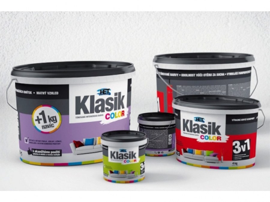 Klasik COLOR lososový 4kg KC 0828 - Barvy, laky a chemie Barvy, laky, spreje Malířské barvy Interiérové Tónované