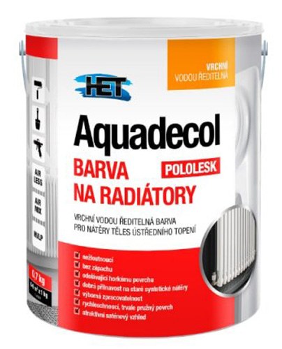 Aquadecol na radiátory 0,7kg bílá - Barvy, laky a chemie Na dřevo a kov